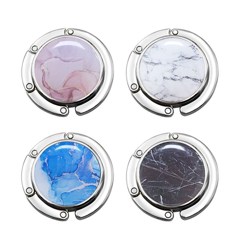Outdoor Furniture Usa - Round Portable Folding Metal Bag Hook