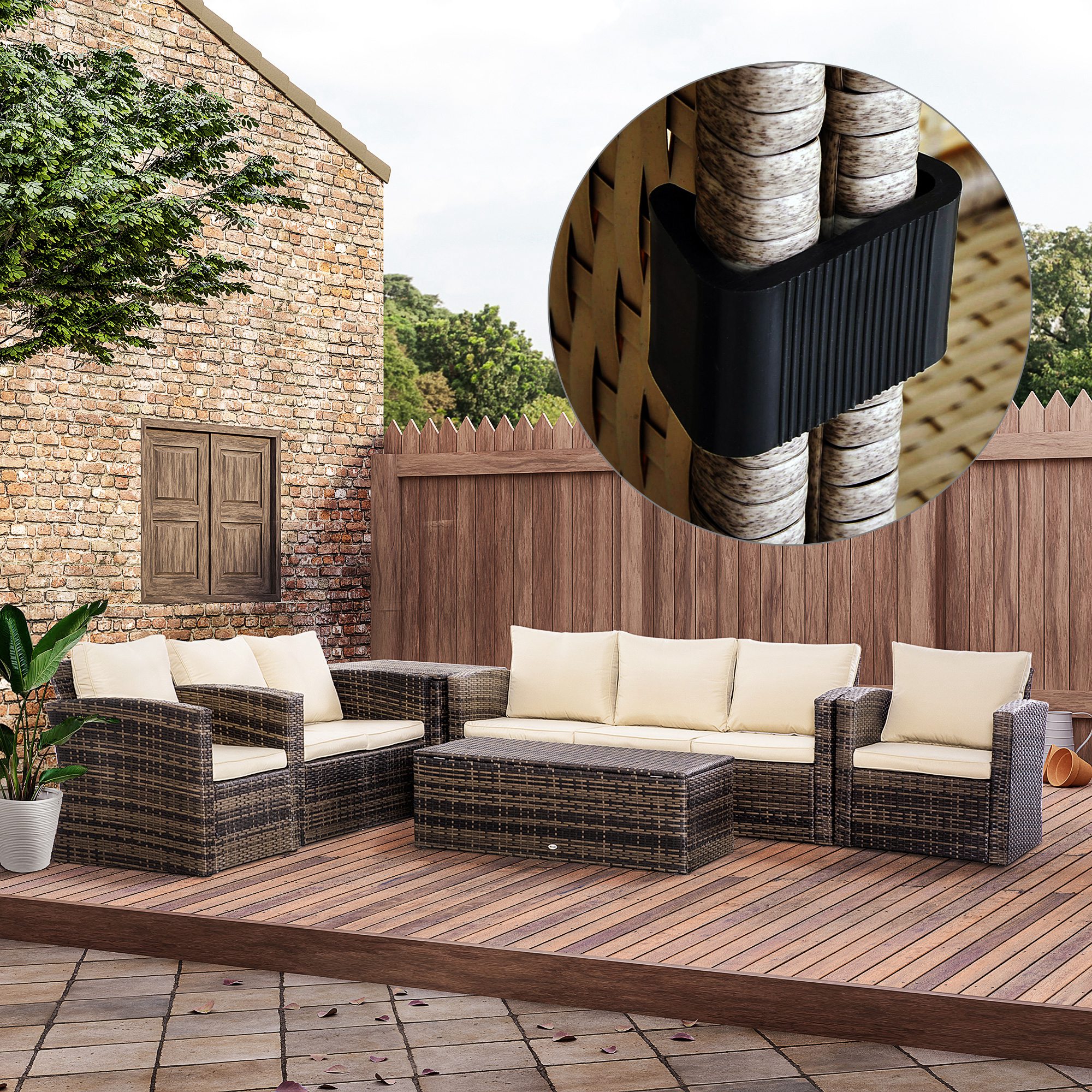 Outdoor Furniture Patio - Set of 10 Outdoor Patio Wicker