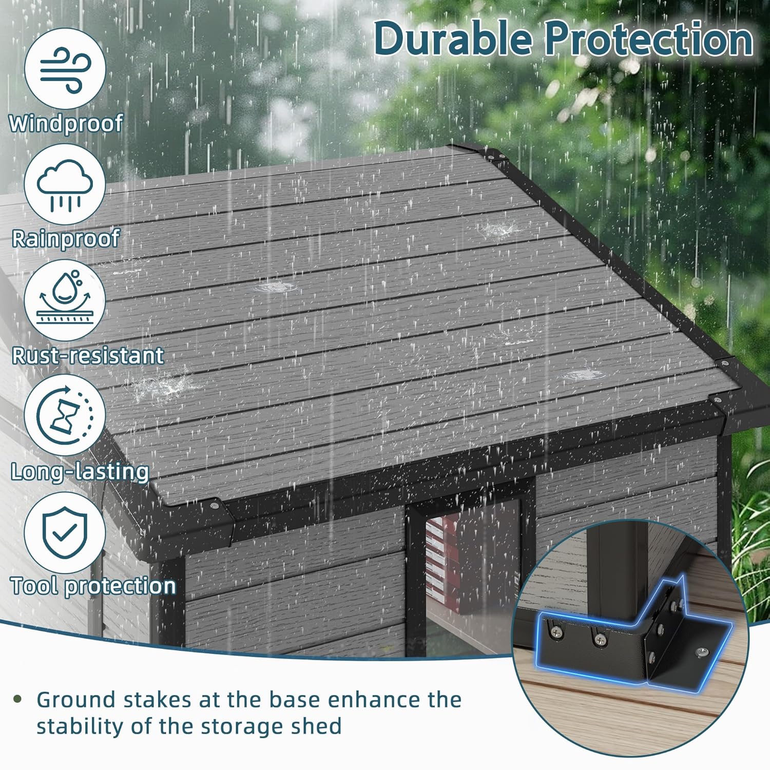 6X4 FT Outdoor Shed, Plastic S - Outdoor Furniture Designer incelemesi ve fiyatı