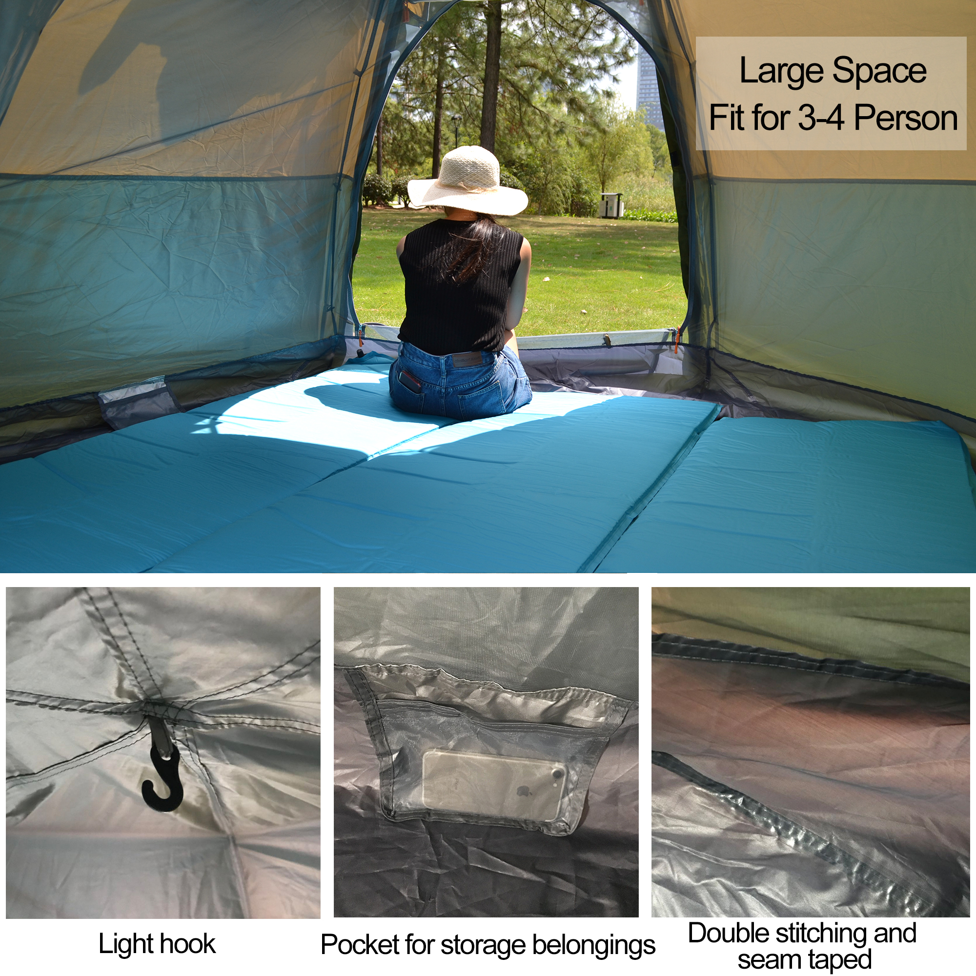 Desert&Fox 3-4 Person Dome Aut - Gazebo Pop Up incelemesi ve fiyatı