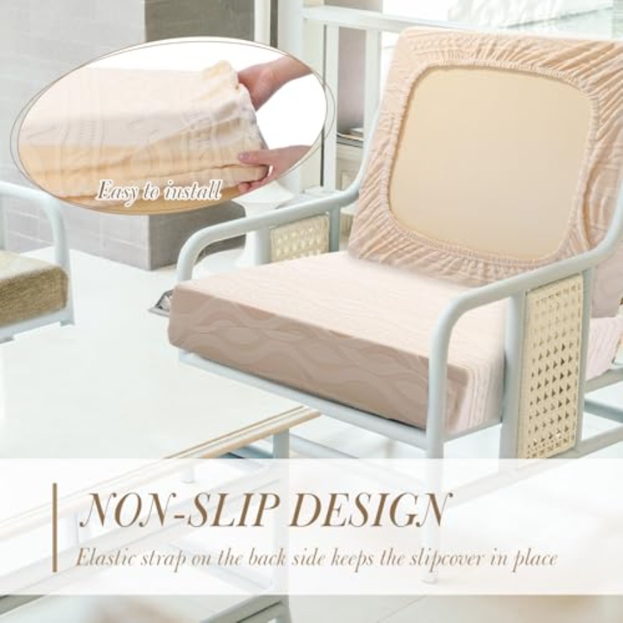 8Pcs Stretch Patio Cushion Cov - Outdoor Furniture Patio incelemesi ve fiyatı