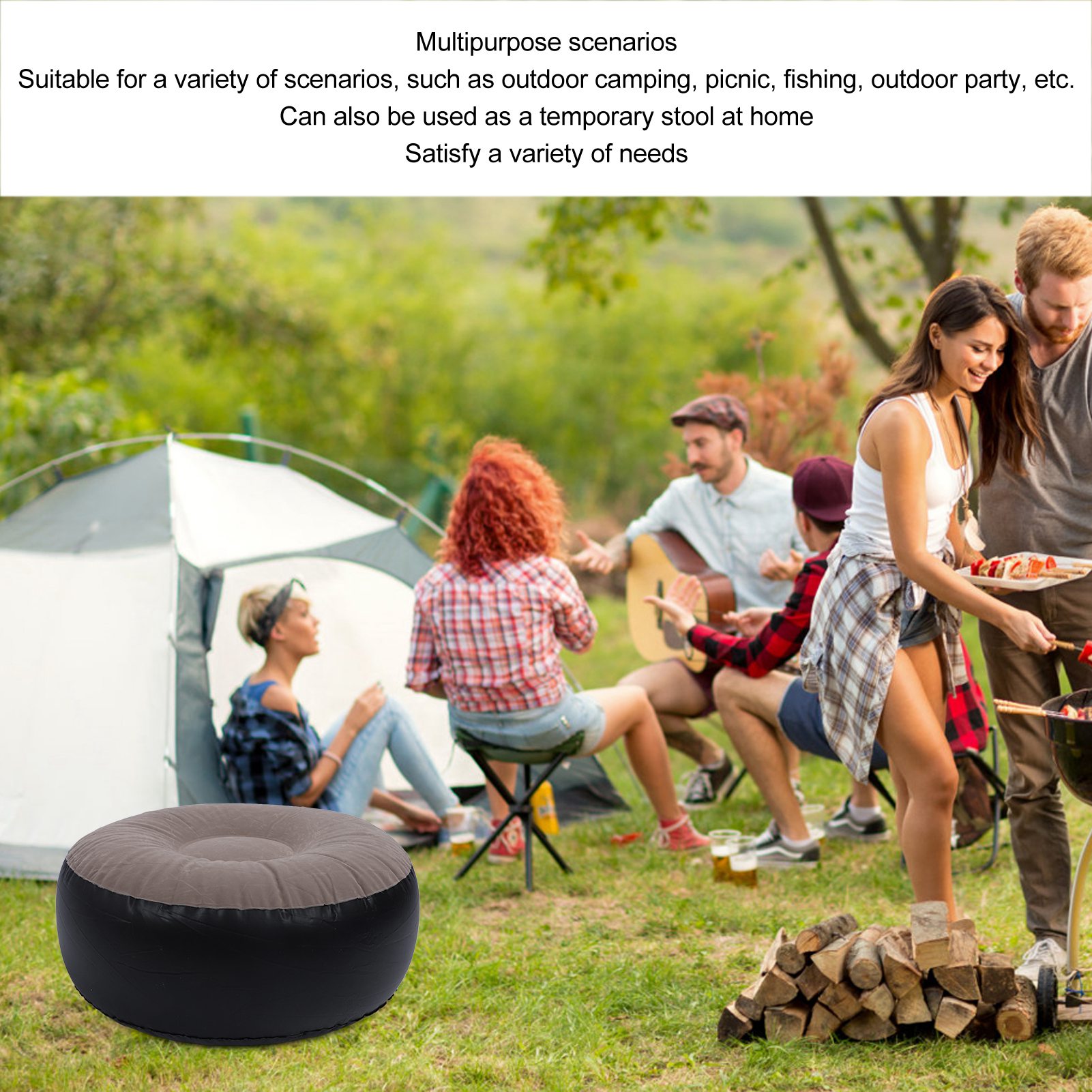 Inflatable Flocking Stool Mult - Outdoor Furniture Designer incelemesi ve fiyatı