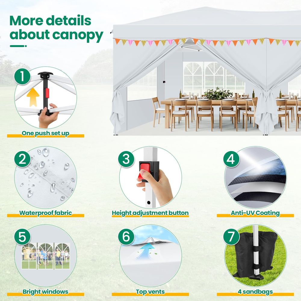 Canopy 10x20 Pop Up Canopy Ten - Gazebo Pop Up incelemesi ve fiyatı