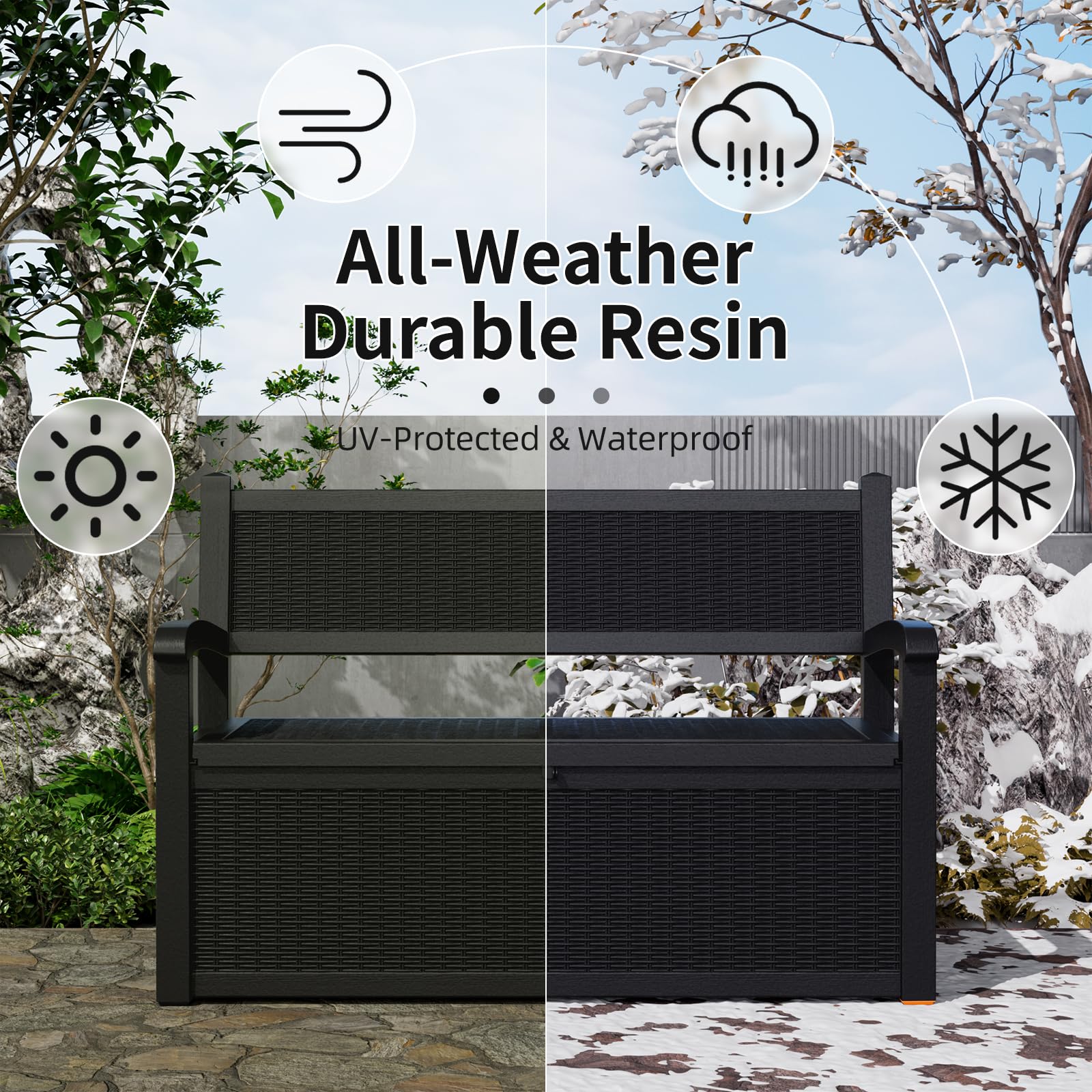 80 Gallon Outdoor Storage Benc - Outdoor Furniture With Storage incelemesi ve fiyatı