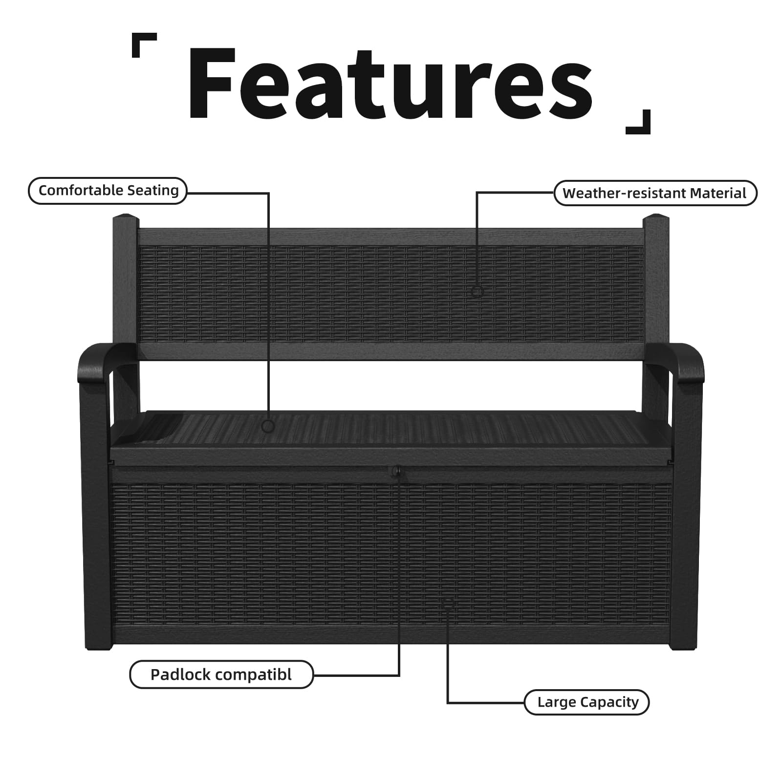 80 Gallon Outdoor Storage Benc - Outdoor Furniture With Storage incelemesi ve fiyatı