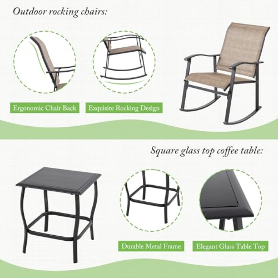 Shintenchi Rocking Chair Outdo - Outdoor Furniture Patio incelemesi ve fiyatı