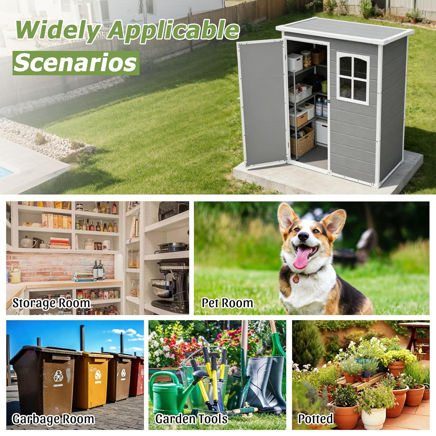 Resin Outdoor Storage Shed Kit - Outdoor Furniture With Storage incelemesi ve fiyatı