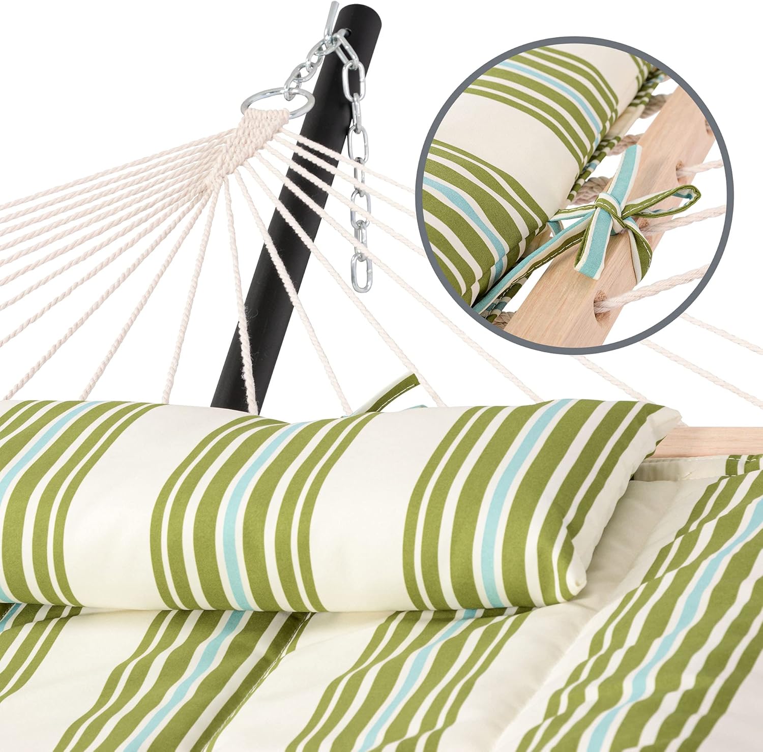 Portable 2 Person Hammock with - Outdoor Furniture Green incelemesi ve fiyatı