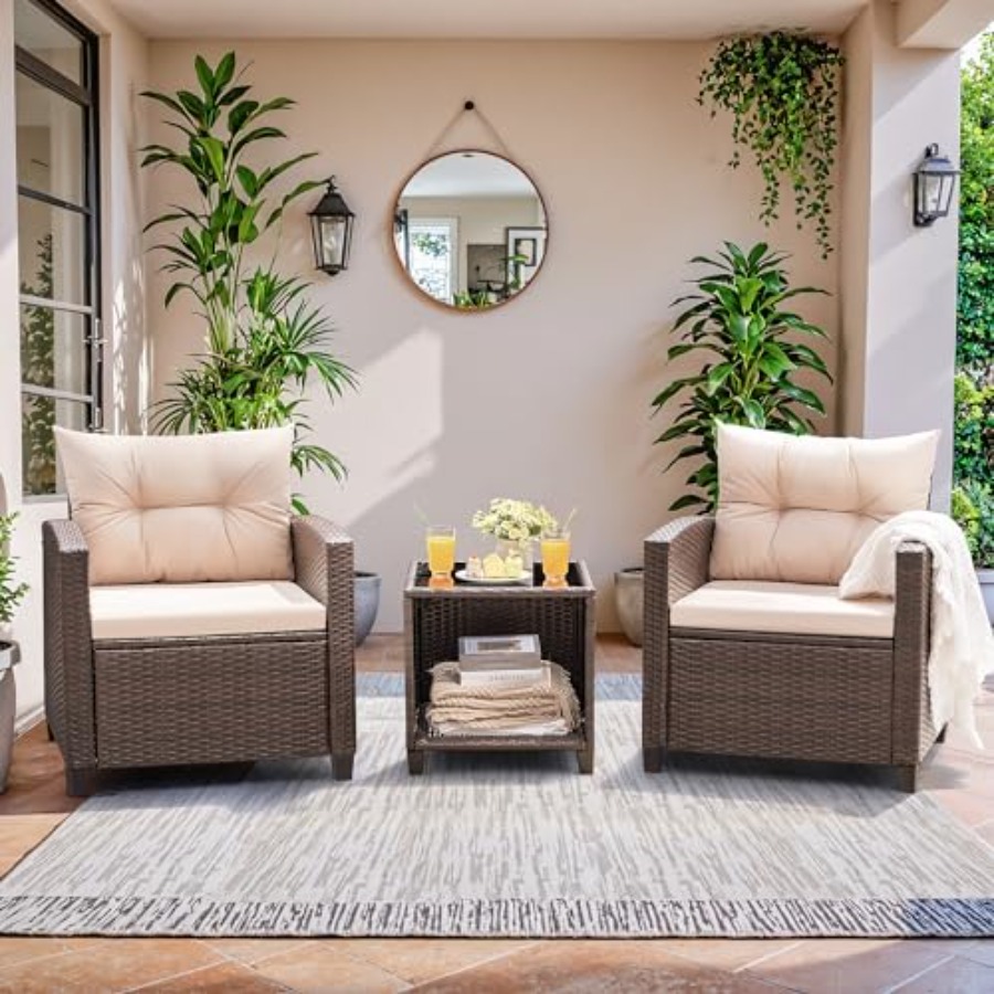 Devoko 3 Pieces Patio Furnitur - Outdoor Furniture Patio incelemesi ve fiyatı