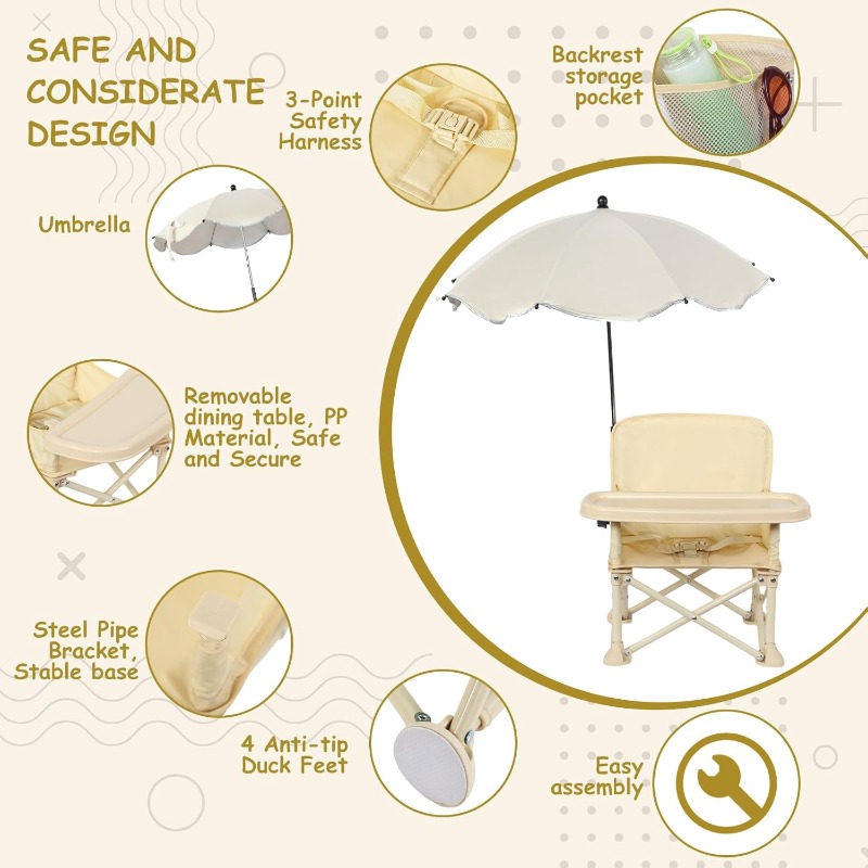 Baby Outdoor Beach Chair with  - Outdoor Furniture Usa incelemesi ve fiyatı