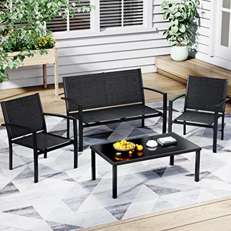 Greesum 4 Pieces Patio Furnitu - Outdoor Furniture Patio incelemesi ve fiyatı