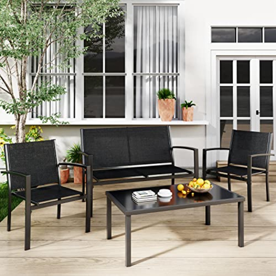 Greesum 4 Pieces Patio Furnitu - Outdoor Furniture Patio incelemesi ve fiyatı