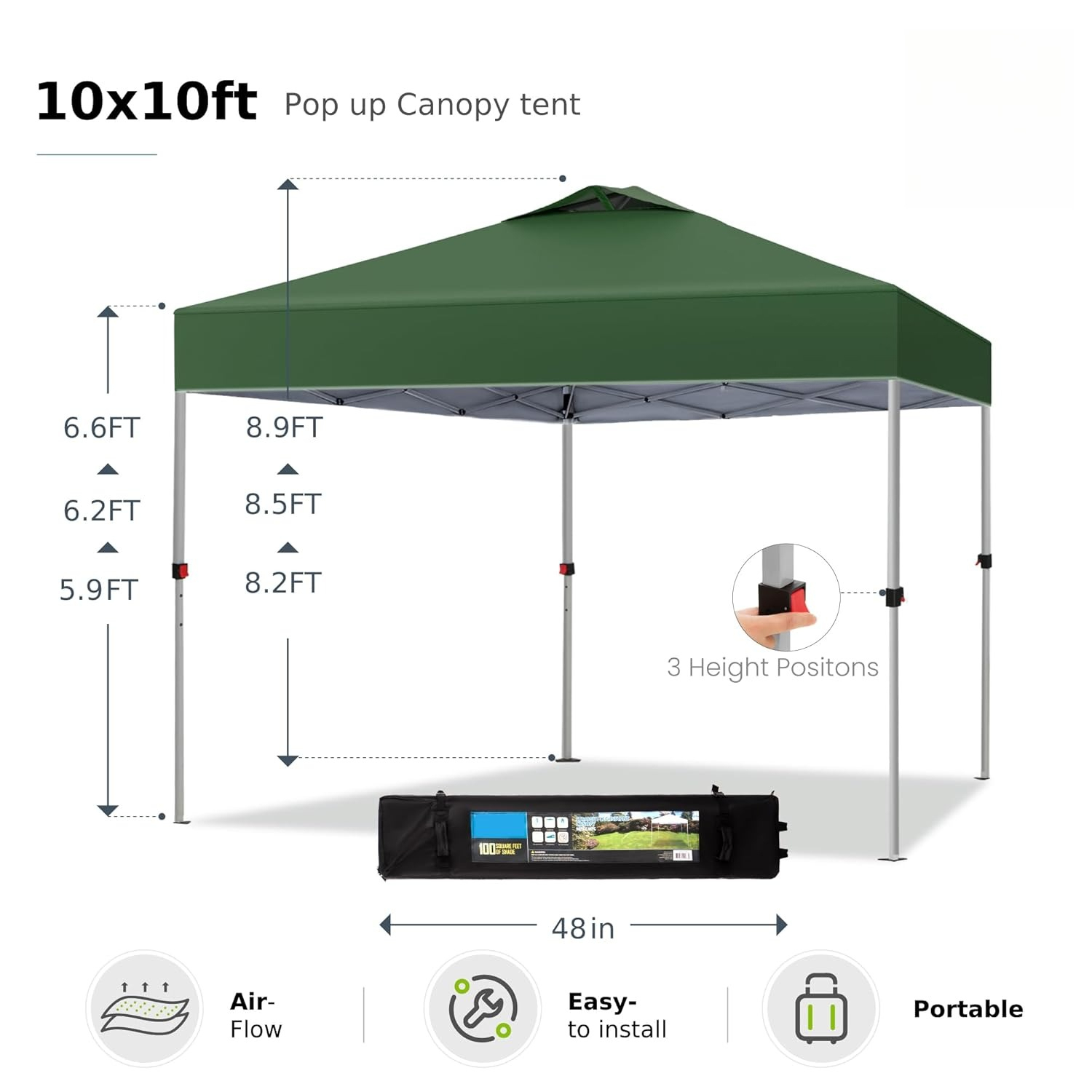 10x10 Pop Up Canopy Tent, Gaze - Gazebo Pop Up incelemesi ve fiyatı
