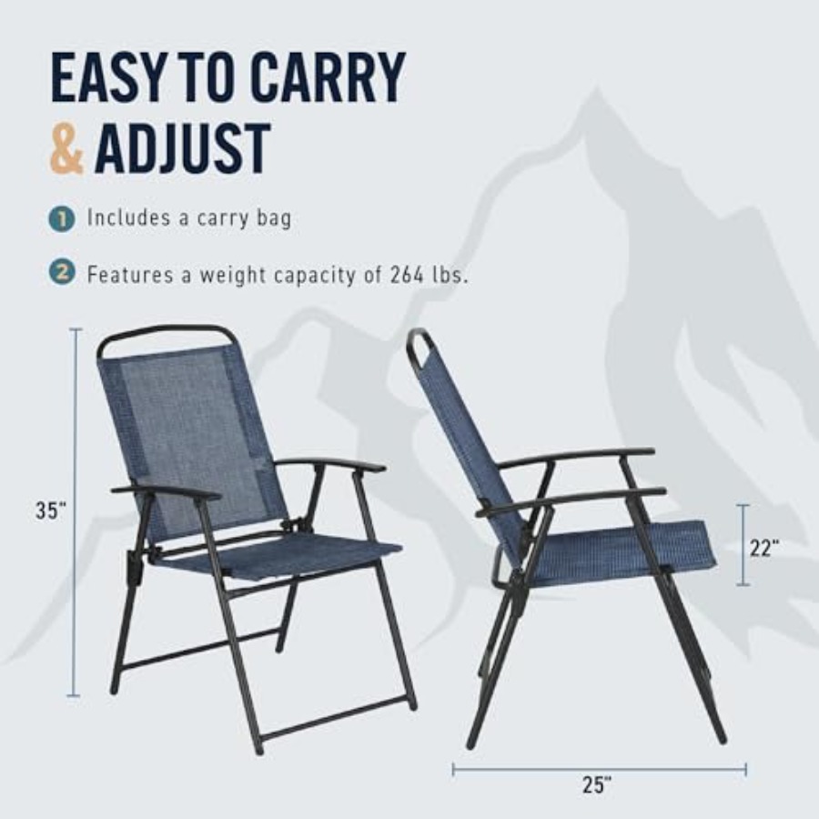 Trapper's Peak 3-Piece Folding - Outdoor Furniture Patio incelemesi ve fiyatı