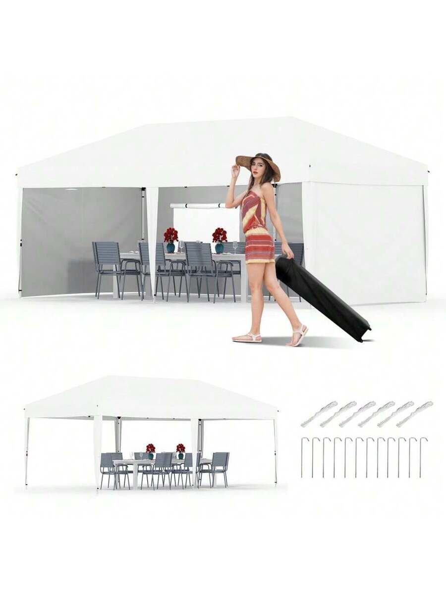 10x20 Pop Up Canopy With Side  - Gazebo Pop Up incelemesi ve fiyatı