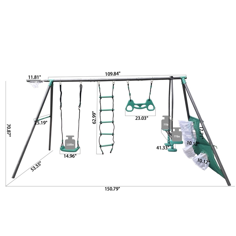 Blackish Green 4-Function Swin - Outdoor Furniture Green incelemesi ve fiyatı