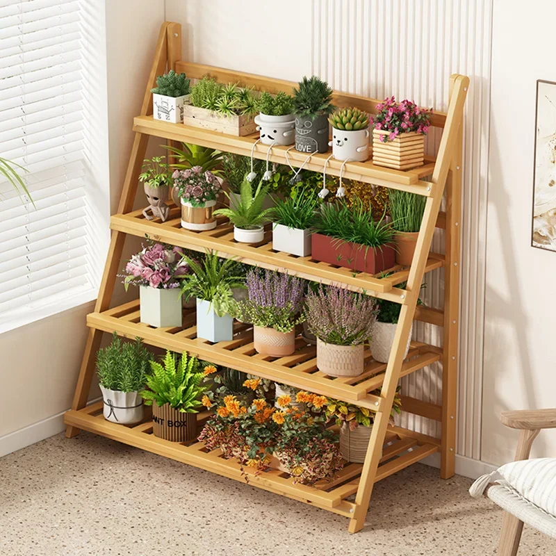 Solid Wood Flower Shelf Plant  - Outdoor Furniture Designer incelemesi ve fiyatı