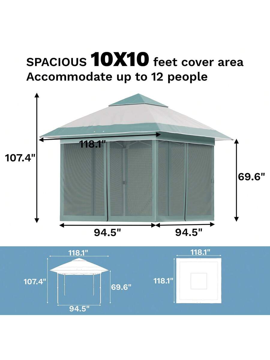 10x10 Ft Pop Up Gazebo Outdoor - Gazebo Pop Up incelemesi ve fiyatı