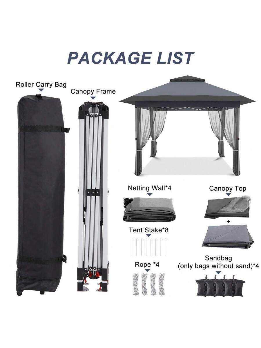 12x12ft Pop-Up Gazebo With Dou - Gazebo Pop Up incelemesi ve fiyatı