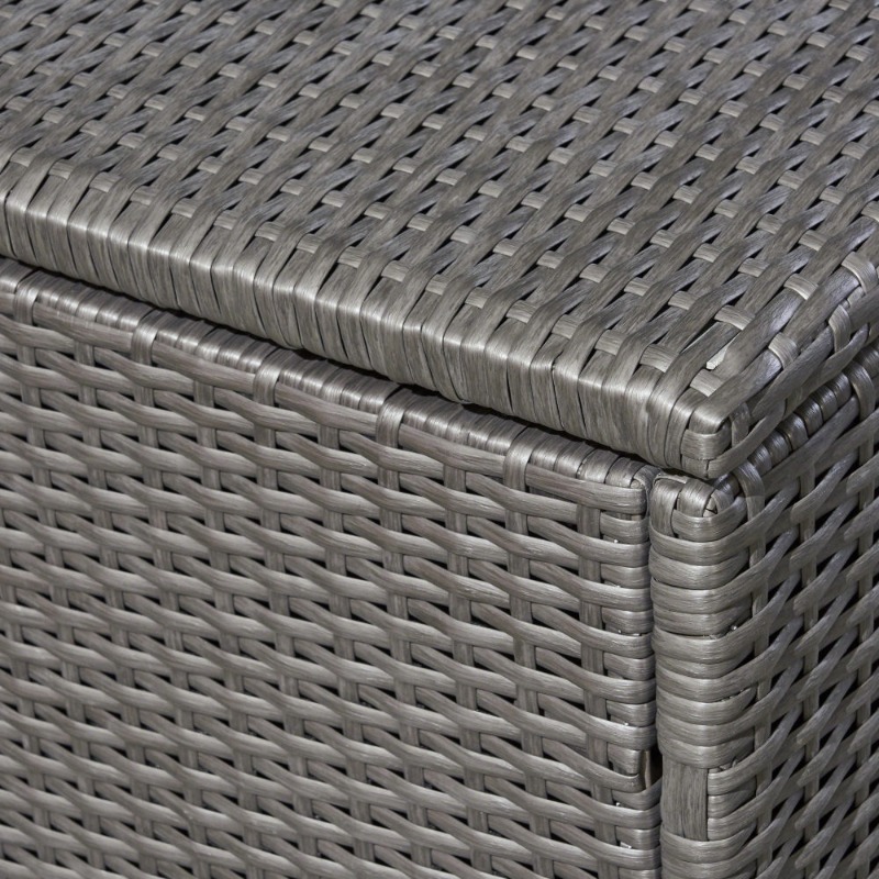 Dark Gray Rattan Outdoor Stora - Outdoor Furniture With Storage incelemesi ve fiyatı