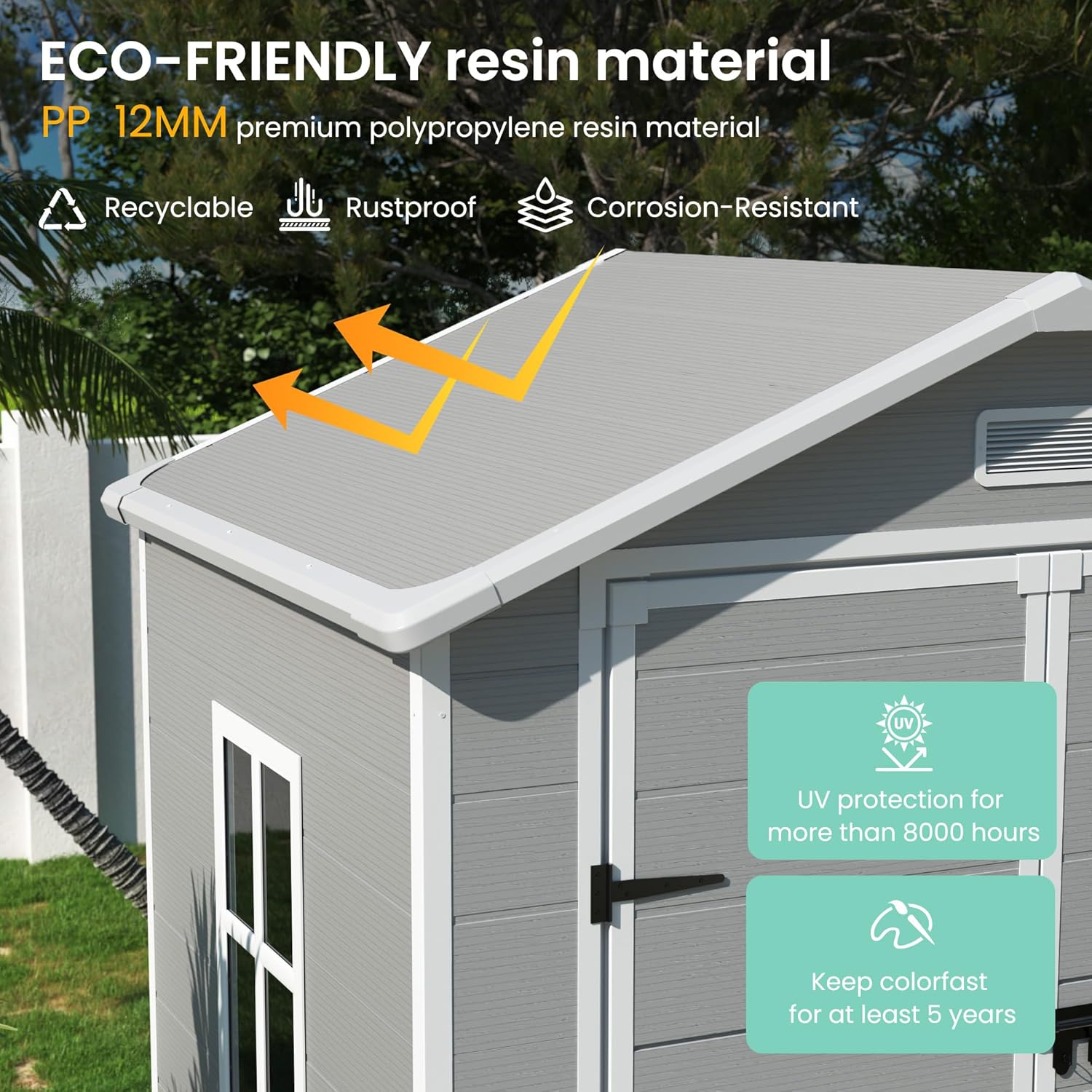 Outdoor Resin Storage Shed 6x4 - Outdoor Furniture With Storage incelemesi ve fiyatı