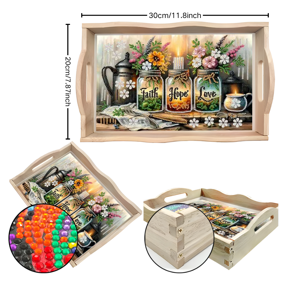 A diamond-painted square tray  - Outdoor Furniture Designer incelemesi ve fiyatı