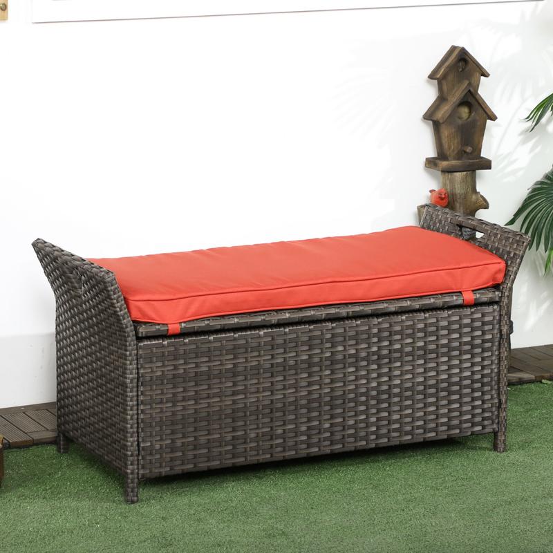 29 Gallon Patio Wicker Storage - Outdoor Furniture With Storage incelemesi ve fiyatı