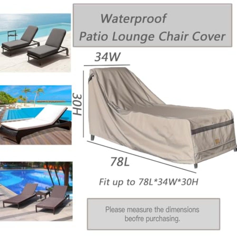 Patio Chaise Lounge Cover Wate - Outdoor Furniture Patio incelemesi ve fiyatı