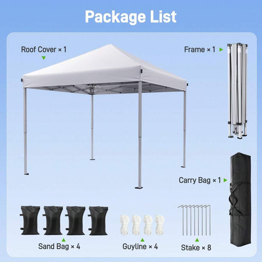 10x10 Pop Up Canopy Tent Porta - Gazebo Pop Up incelemesi ve fiyatı