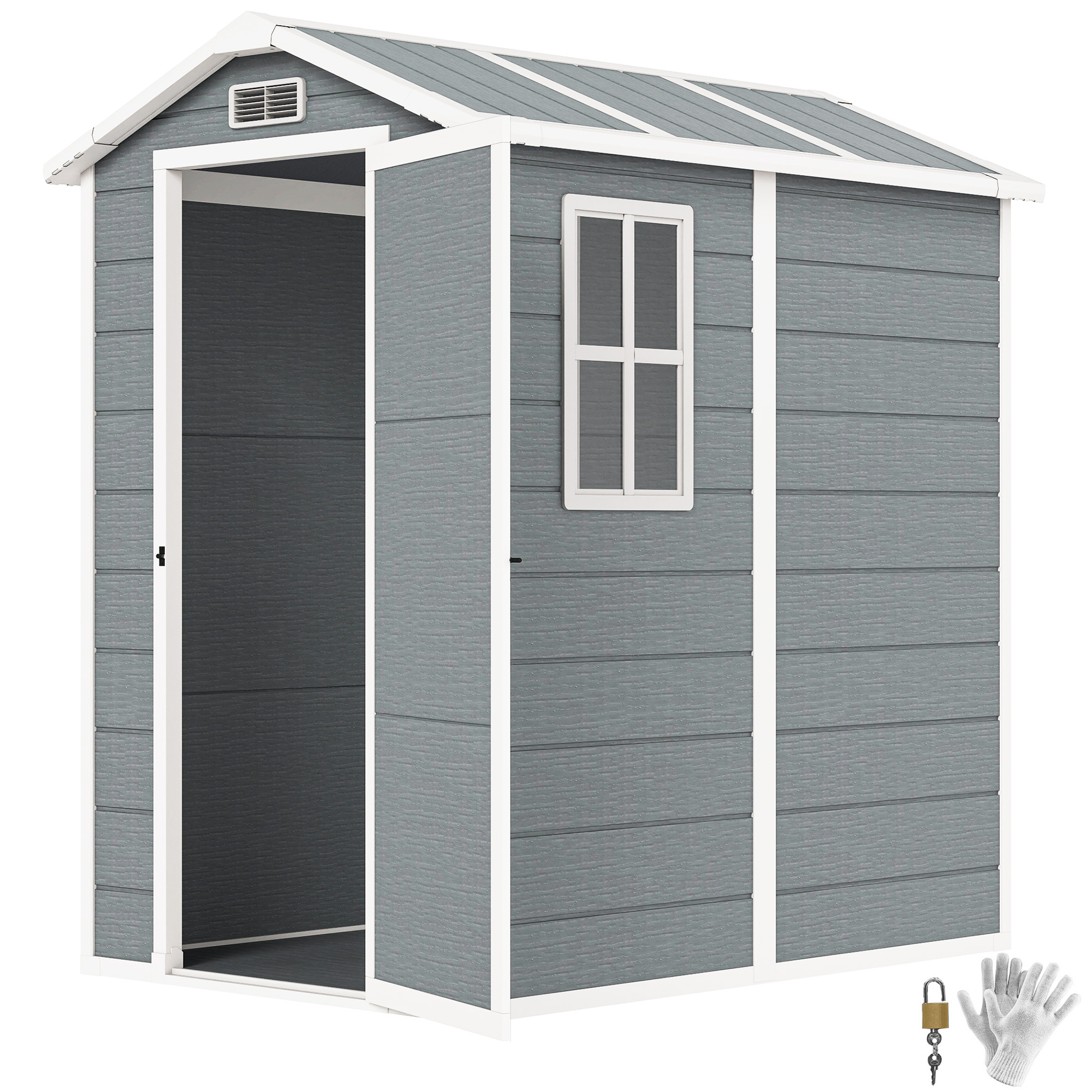 6' X 4' Outdoor Storage Shed,  - Outdoor Furniture With Storage incelemesi ve fiyatı