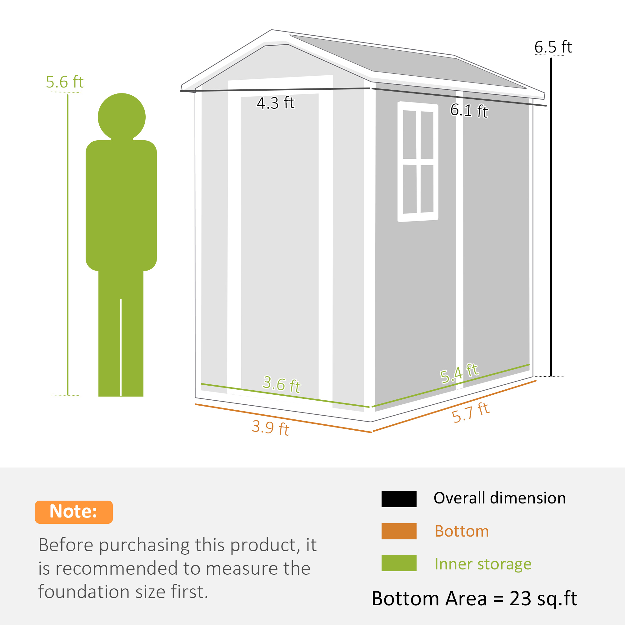 6' X 4' Outdoor Storage Shed,  - Outdoor Furniture With Storage incelemesi ve fiyatı