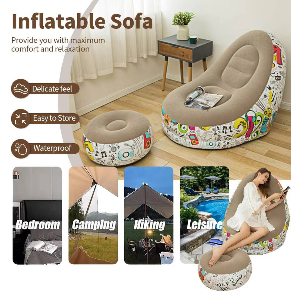 Modern Eco-flocked PVC Inflata - Outdoor Furniture Designer incelemesi ve fiyatı
