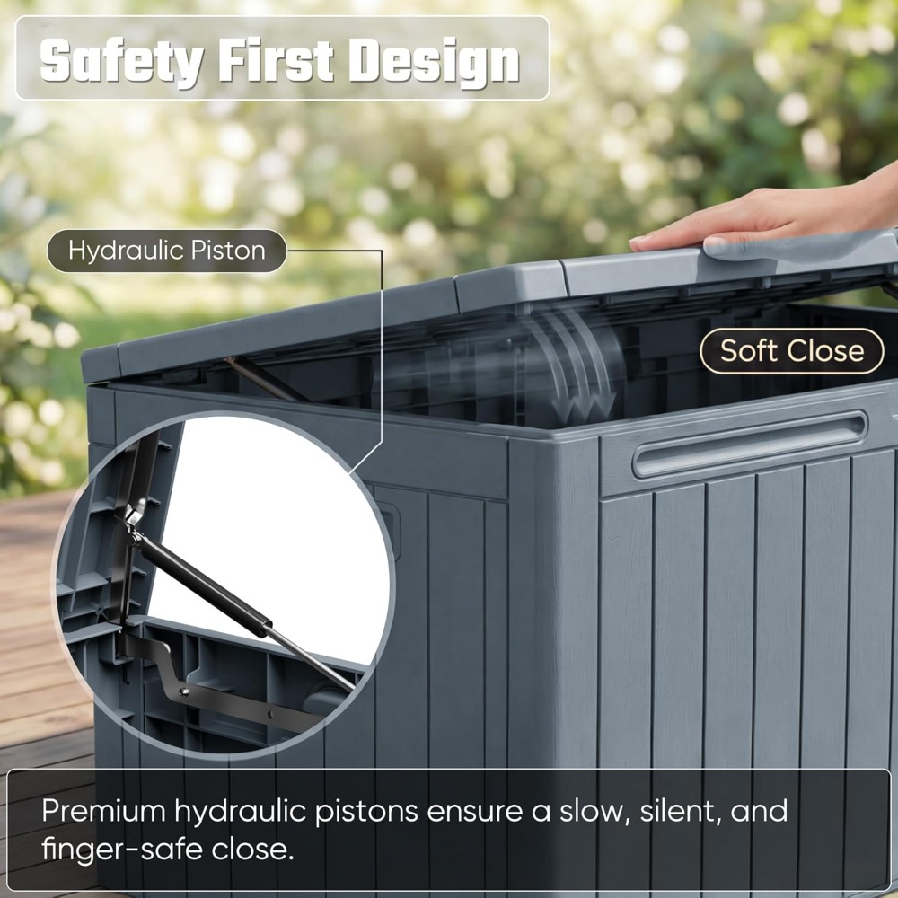 110 Gallon Outdoor Storage Box - Outdoor Furniture With Storage incelemesi ve fiyatı