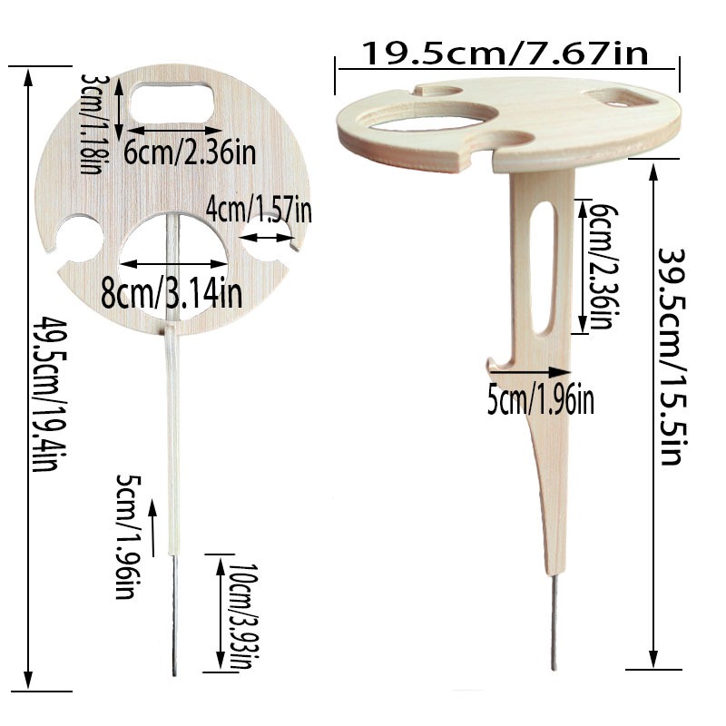 Outdoor Wine Table Portable Pi - Outdoor Furniture Europe incelemesi ve fiyatı