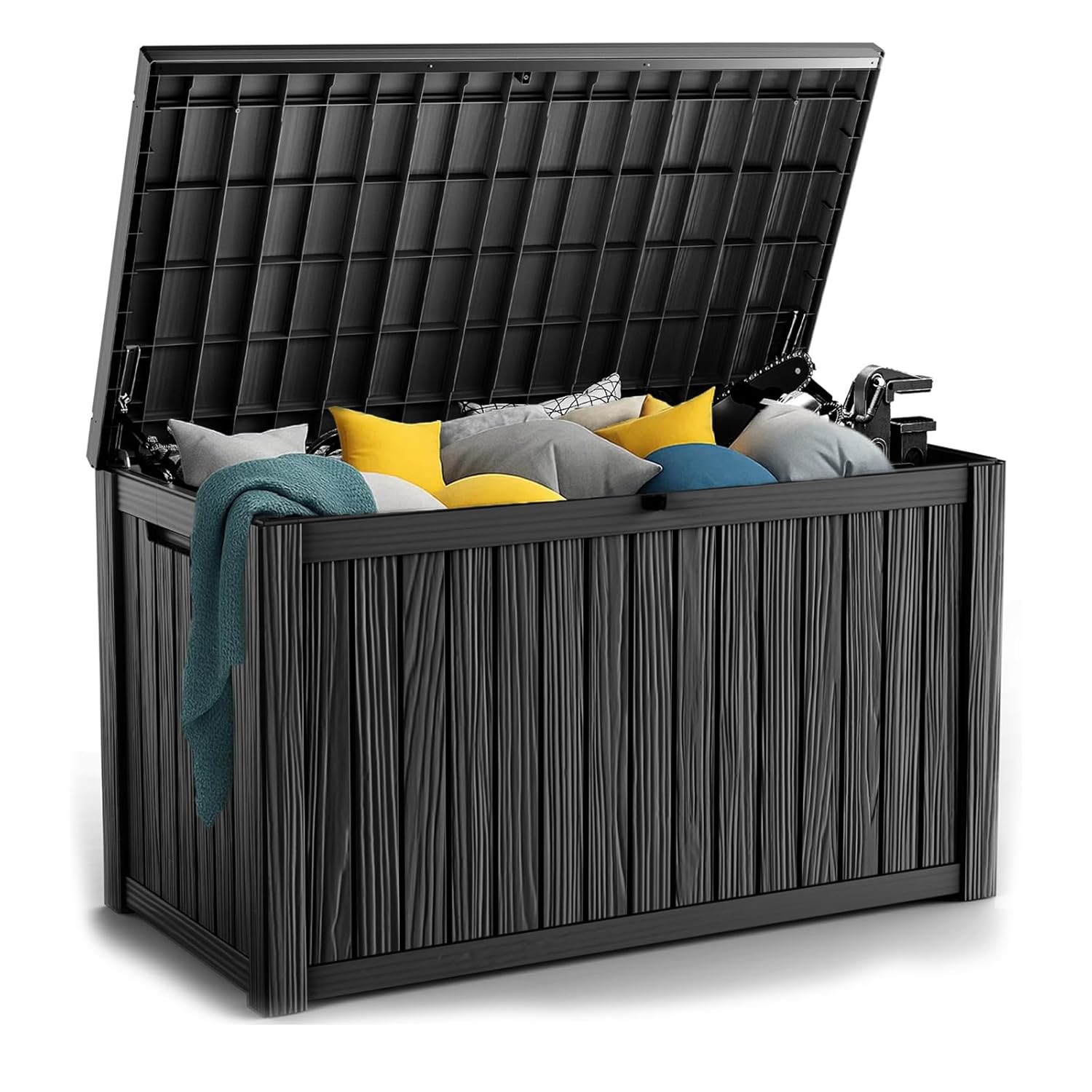 180Gal Lockable Resin Deck Box - Outdoor Furniture With Storage incelemesi ve fiyatı